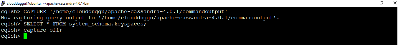 cassandra capture command cloudduggu