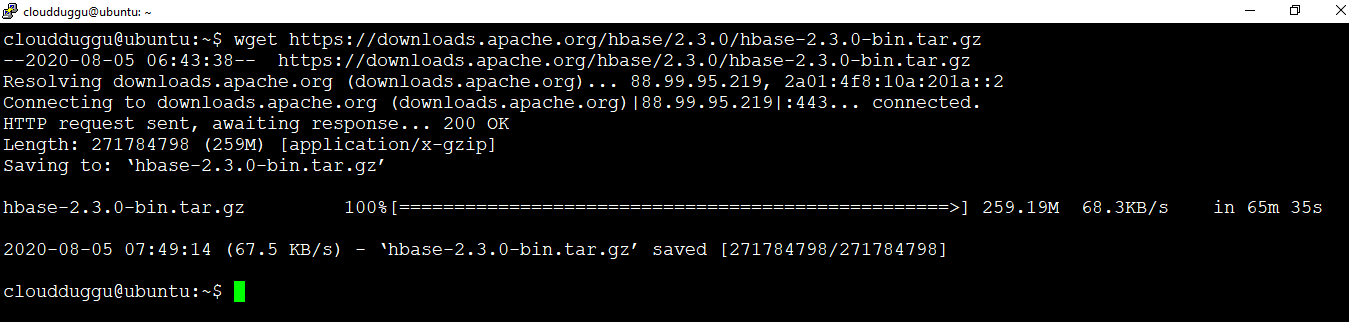 hbase installation