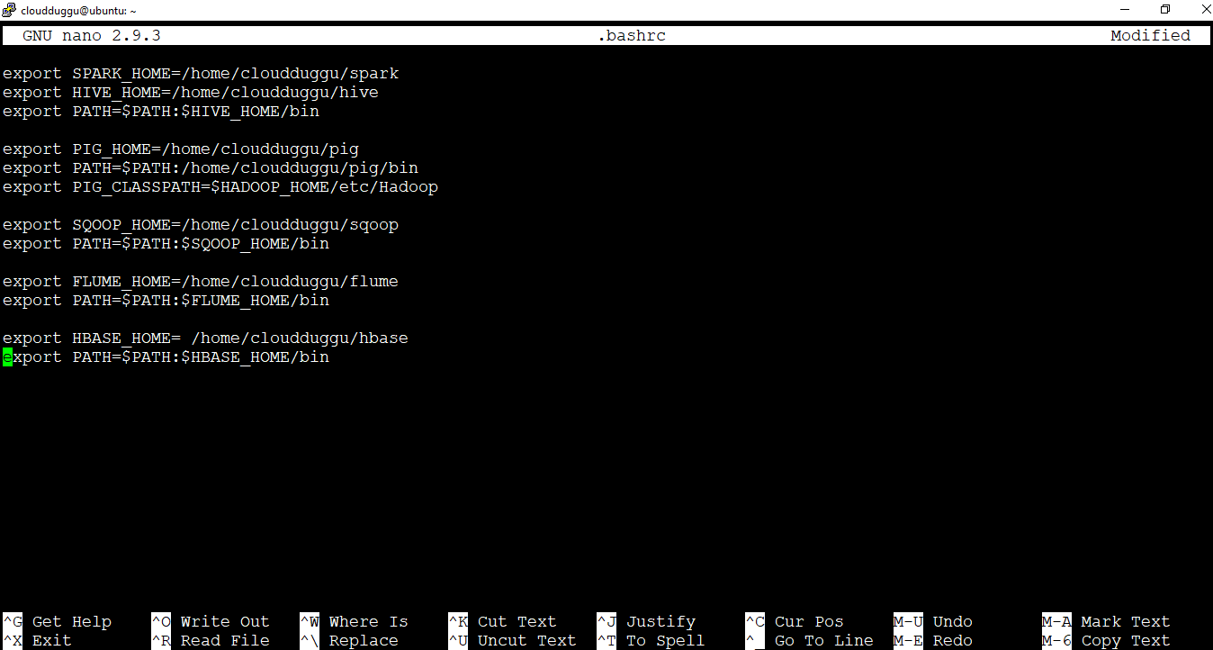 hbase export path