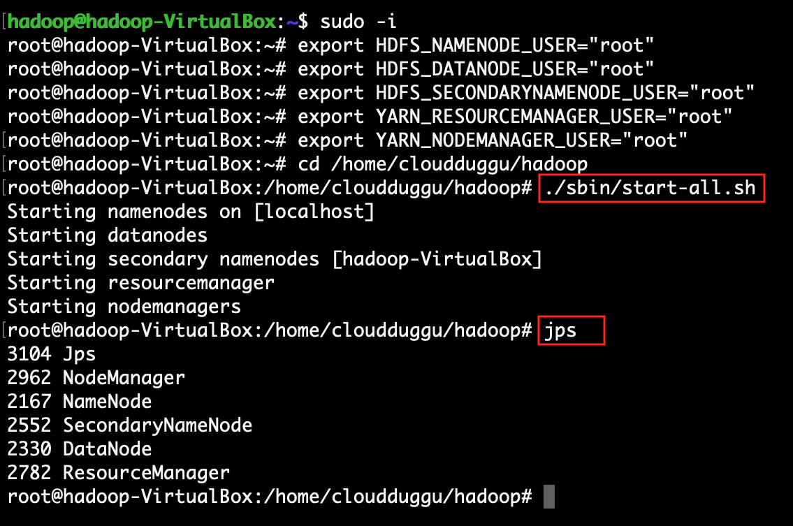 verify hadoop is running ok.