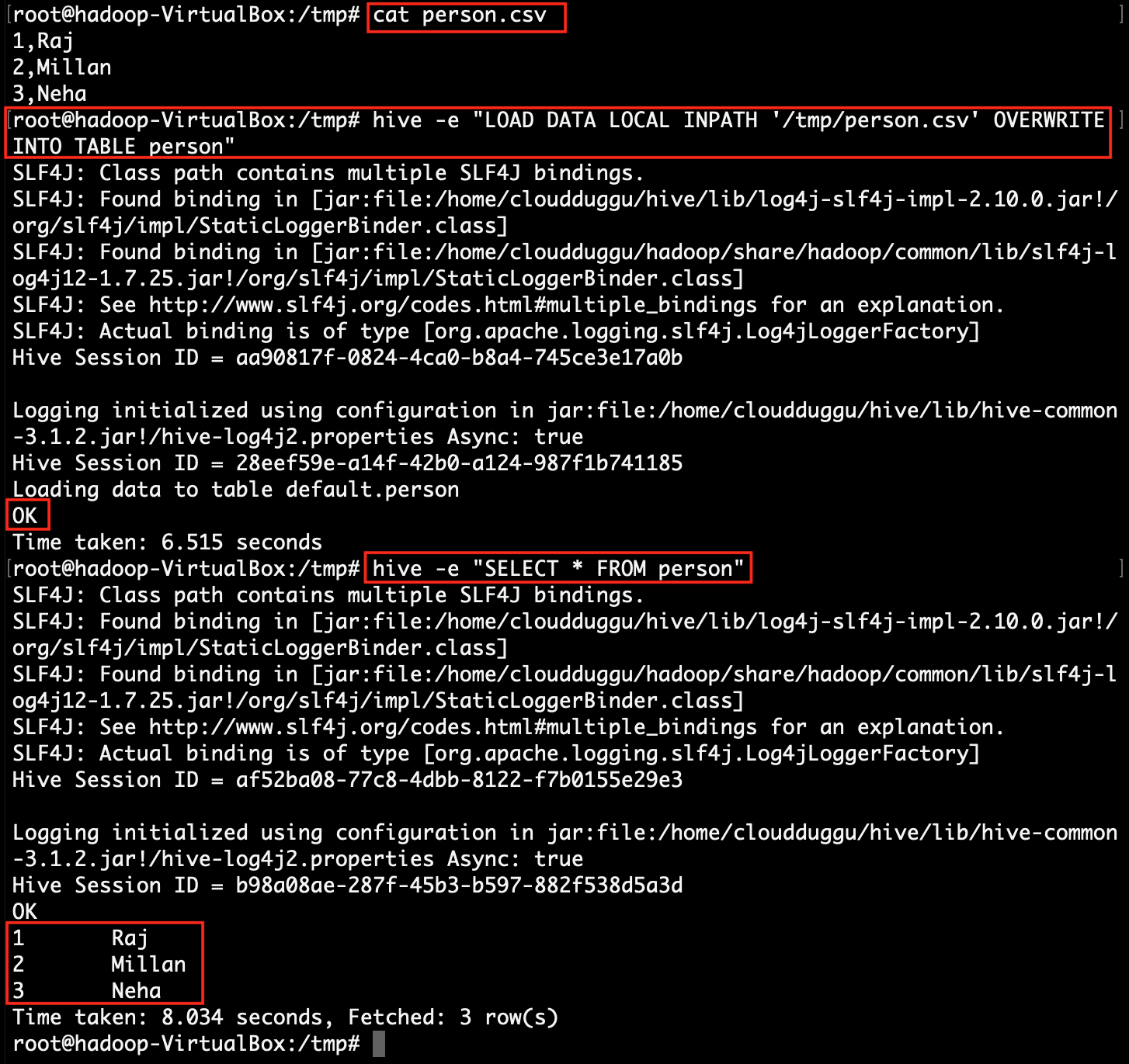 load csv file data