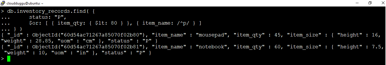 mongodb-select-document-cloudduggu