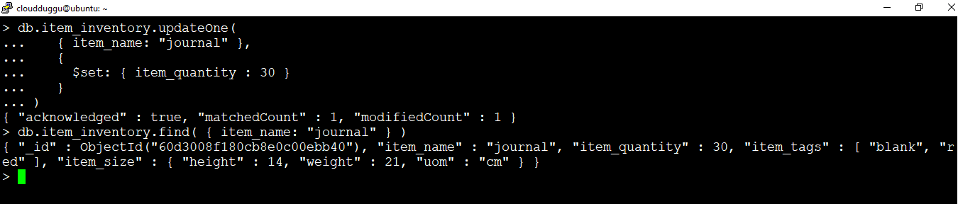 mongodb-update-document-cloudduggu