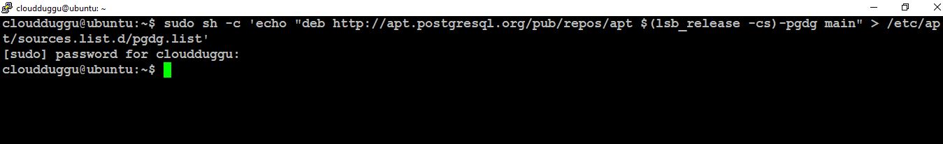 postgresql installation