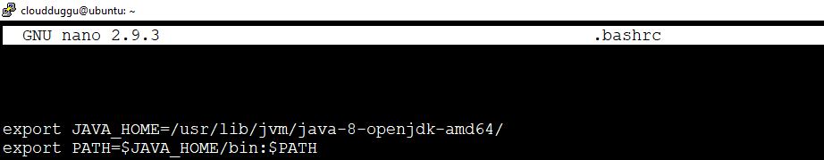 cloudduggu java path