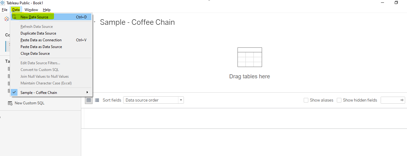 tableau secondary data cloudduggu