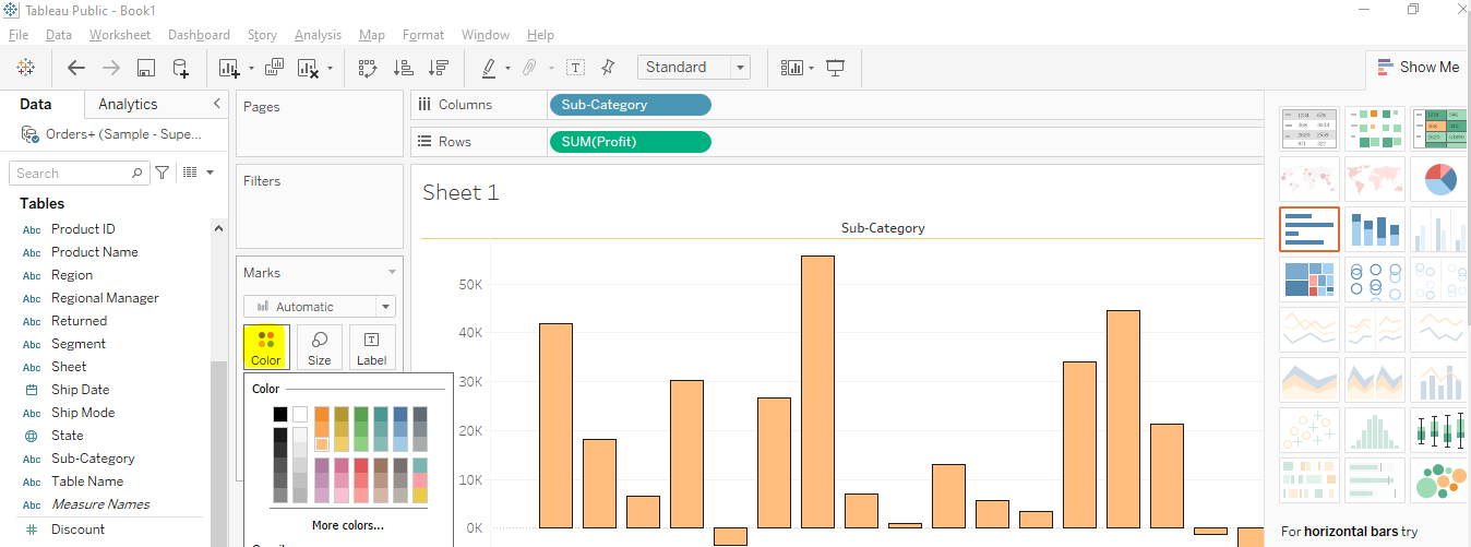 Tableau after formatting data cloudduggu