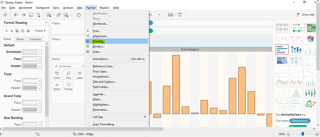 Tableau change color cloudduggu