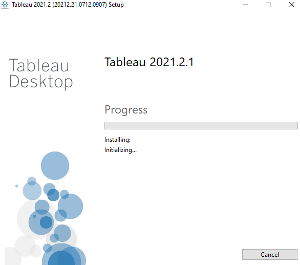 Tableau installation wizard starts cloudduggu