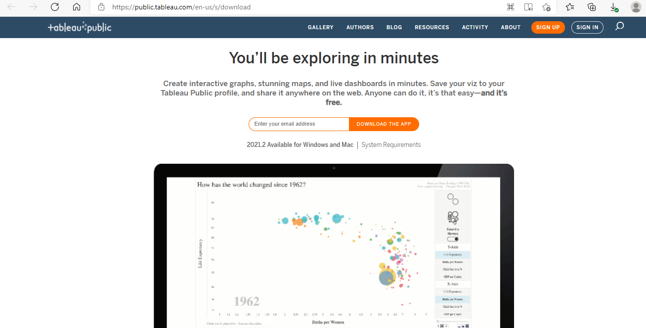 tableau public download data