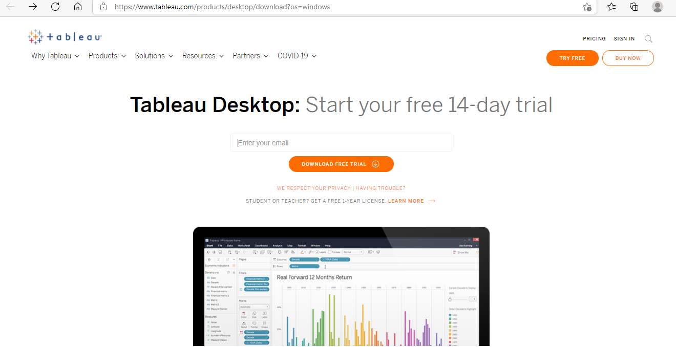 download tableau public 10.5